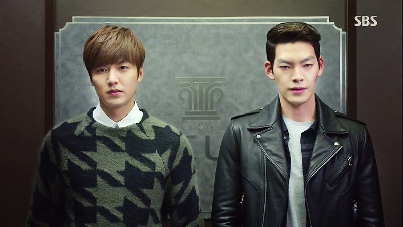 Lee Min-ho and Kim Woo-bin - SBS TV