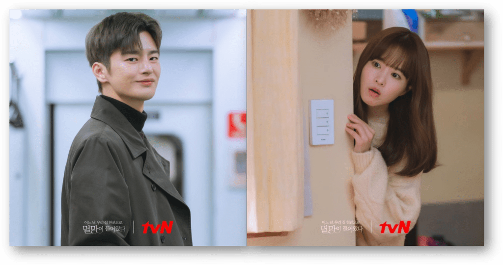 Seo In-guk as Myul Mang and Park Bo-young as Tak Dong-kyung - tvN