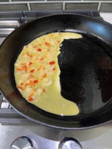 Cooking the Korean Rolled Omelet