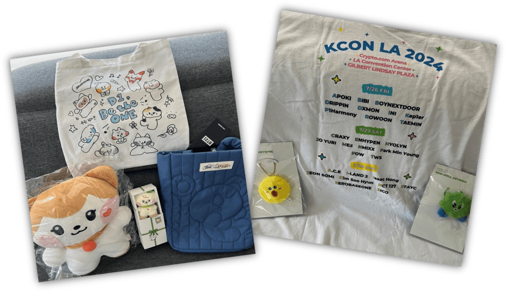 KafeNook - KCON LA 2024 Recap - KCON Swag