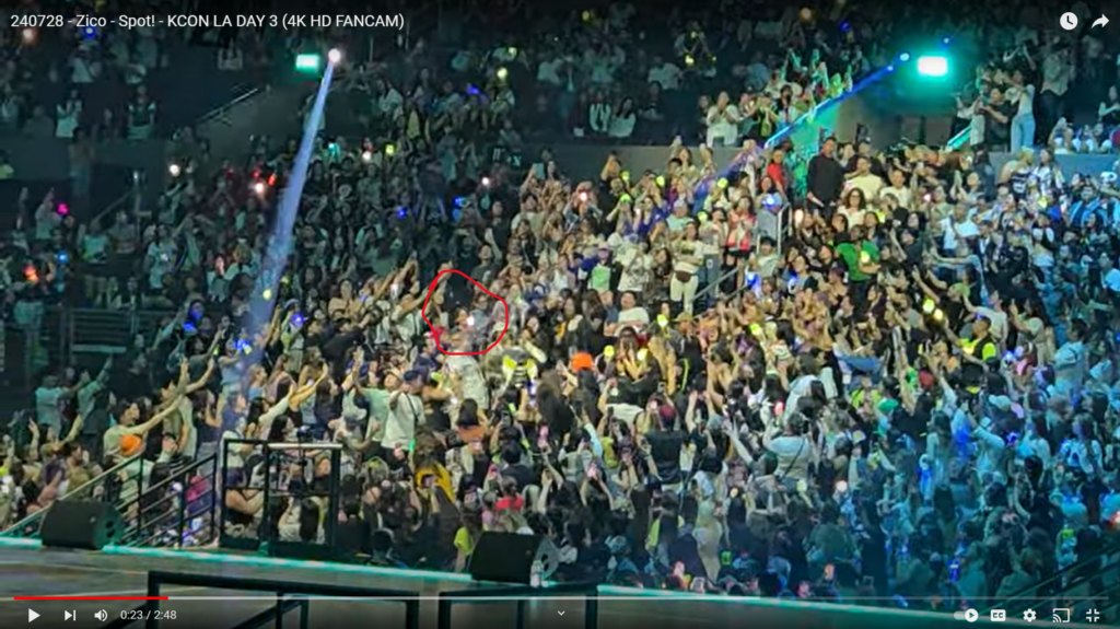 KCON LA 2024 - ZICO.  Credit to 
Jimmy's KPOP Concert Fan Cams!