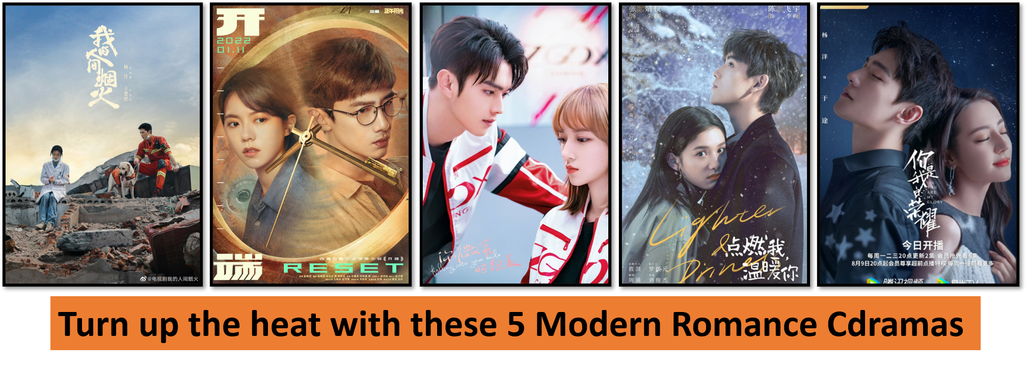 You are currently viewing 5 Modern Romance Cdramas that Bring on the Heat